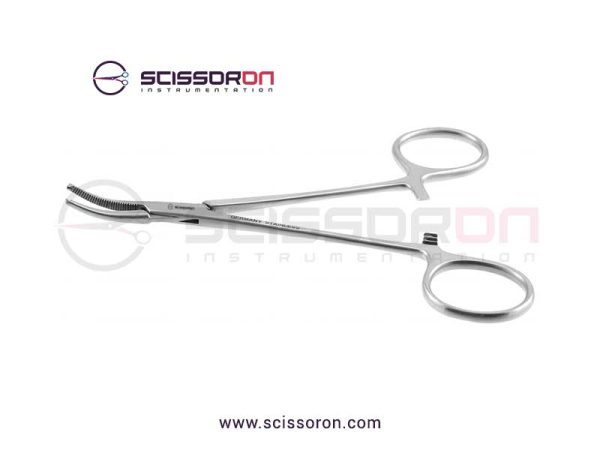 Halstead Hemostatic Mosquito Forceps 1x2 Teeth Curved Jaws