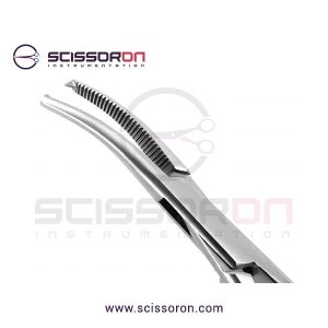 Halstead Hemostatic Mosquito Forceps 1x2 Teeth Curved Jaws-02