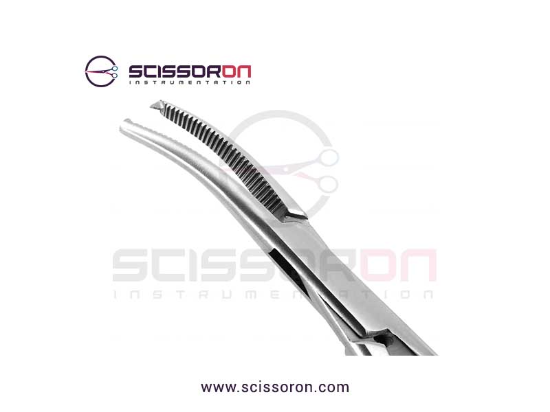 Halstead Hemostatic Mosquito Forceps 1x2 Teeth Curved Jaws-02