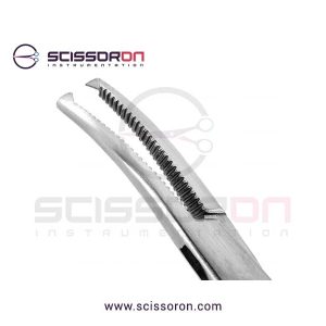 Hartman Micro Hemostatic Mosquito Forceps Curved Jaws with 1x2 Teeth End-02