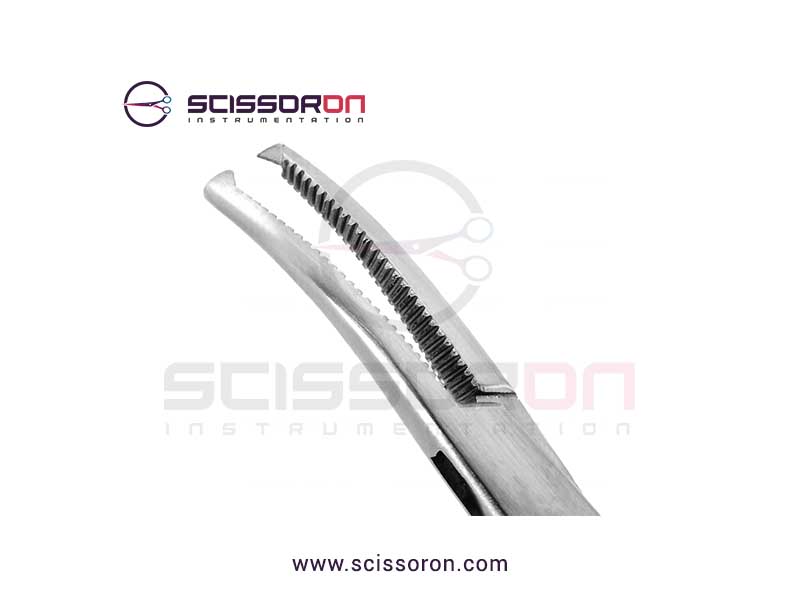 Hartman Micro Hemostatic Mosquito Forceps Curved Jaws with 1x2 Teeth End-02