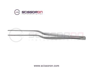 Hoen Dressing Forceps Straight Jaws with Bayonet Shape Handle