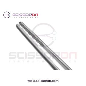 Hoen Dressing Forceps Straight Jaws with Bayonet Shape Handle-02