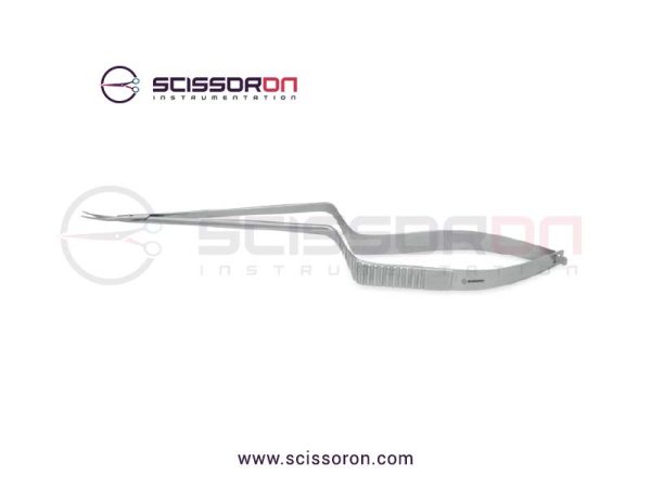 Jacobson Microsurgical Scissor 10mm Blades Bayonet Handle
