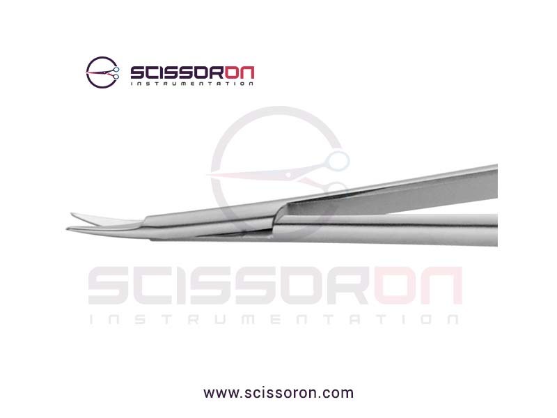Jacobson Microsurgical Scissor Sharp End Nano Curved Blades-02