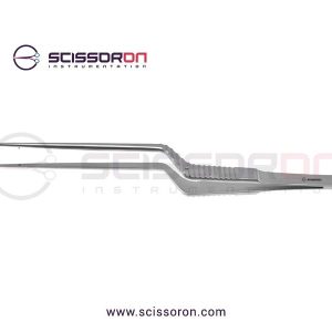 Jacobson Bayonet Forceps Straight Jaws with Angled Tips