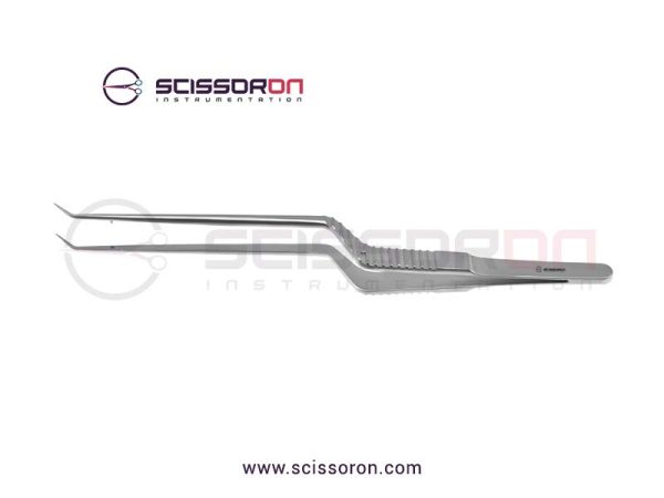 Jacobson Bayonet Forceps Straight Jaws with Angled Tips