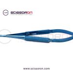 Jacobson Needle Holder 12mm TC Dusted Straight Jaws Titanium