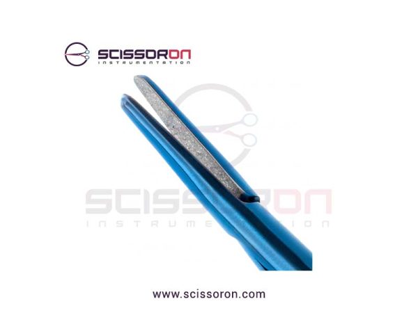 Jacobson Needle Holder 12mm TC Dusted Straight Jaws Titanium-02