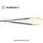 Jacobson Microsurgical Needle Holder TC Insert Straight Heavy Jaws Handle with Lock