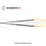 Jacobson Microsurgical Needle Holder Straight TC Insert Jaws Handle without Lock