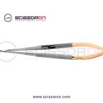 Jacobson Microsurgical Needle Holder Straight TC Insert Jaws Handle with Lock