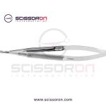 Jacobson Microsurgical Needle Holder TC Dusted Curved Jaws with Handle Lock