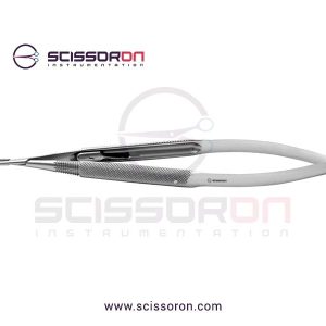 Jacobson Microsurgical Needle Holder TC Dusted Straight Jaws with Handle Lock