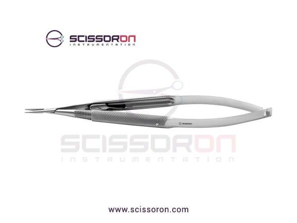 Jacobson Microsurgical Needle Holder TC Dusted Straight Jaws with Handle Lock