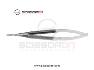 Jacobson Microsurgical Needle Holder TC Dusted Straight Jaws with Handle without Lock