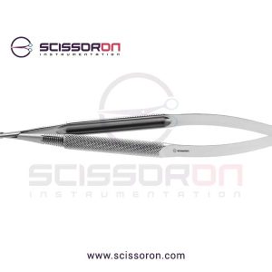 Jacobson Microsurgical Needle Holder TC Dusted Straight Jaws with Handle without Lock
