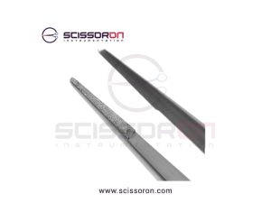 Microsurgical Forceps 0.6mm Fine TC Dust Surface Straight Jaws Round Balanced Handle