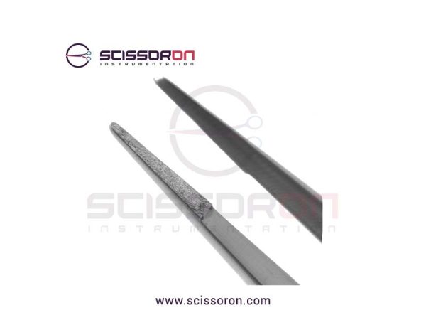 Microsurgical Forceps 0.6mm Fine TC Dust Surface Straight Jaws Round Balanced Handle