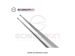 Microsurgical Forceps with 1.0mm Ring Tip TC Dust Surface Lightweight Handle--02