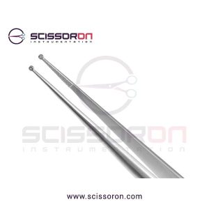 Microsurgical Forceps with 1.0mm Ring Tip TC Dust Surface Lightweight Handle--02