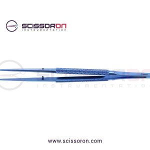 Microsurgical Forceps with 1.0mm Ring Tip TC Dusted Surface without Tying Lightweight Handle Titanium