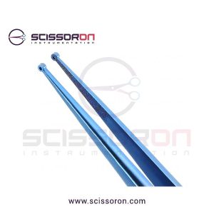 Microsurgical Forceps with 1.0mm Ring Tip TC Dusted Surface without Tying Lightweight Handle Titanium-02