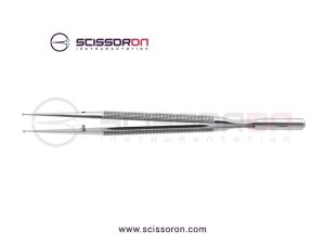 Microsurgical Forceps 2.0mm TC Dusted Micro Ring Straight Jaws