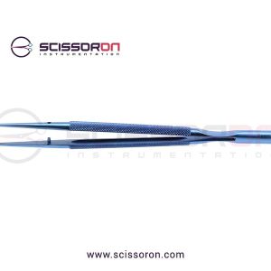 Microsurgical Forceps with 1.0mm Ring Tip TC Dust Surface Titanium