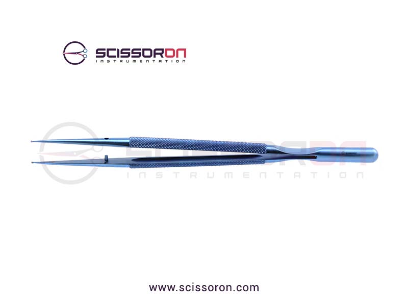 Microsurgical Forceps with 1.0mm Ring Tip TC Dust Surface Titanium
