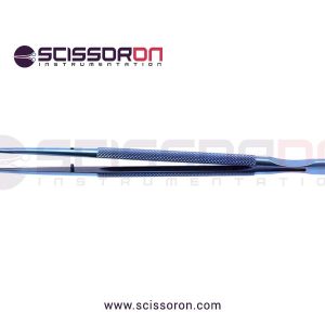 Microsurgical tissue forcep TC Dust curved jaws Titanium