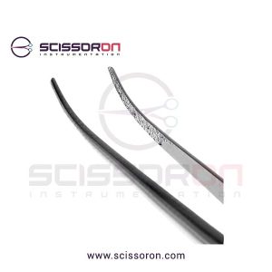 Microsurgical Tissue Forceps without Tying 1.0mm TC Dusted Curved Jaws
