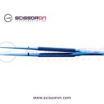 Microsurgical Tissue Forceps with Tying 1.0mm TC Dusted Straight Jaws Lightweight Handle Titanium