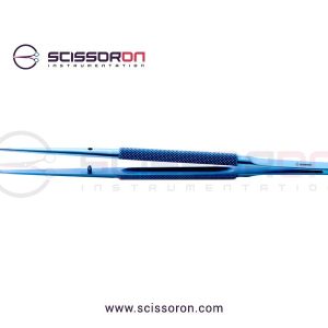 Microsurgical Tissue Forceps with Tying 1.0mm TC Dusted Straight Jaws Lightweight Handle Titanium