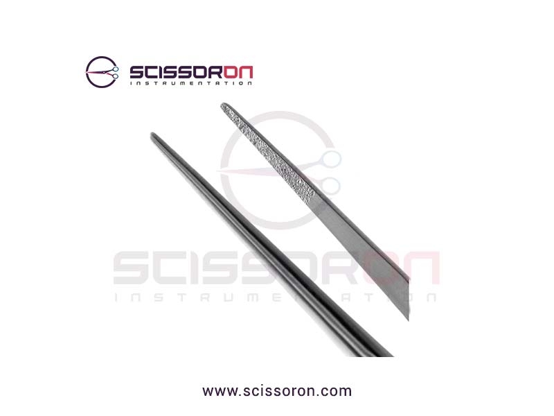 Microsurgical Tissue Forceps without Tying 1.0mm TC Dusted Straight Jaws-02