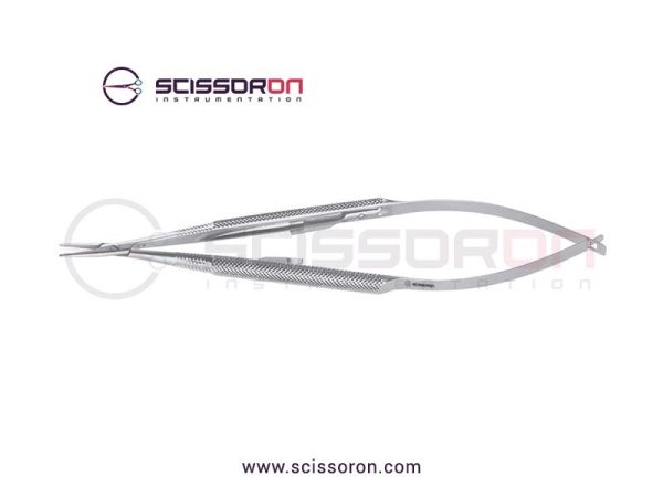 Reill Microsurgical Needle Holder Smooth Straight Jaws Handle with Lock