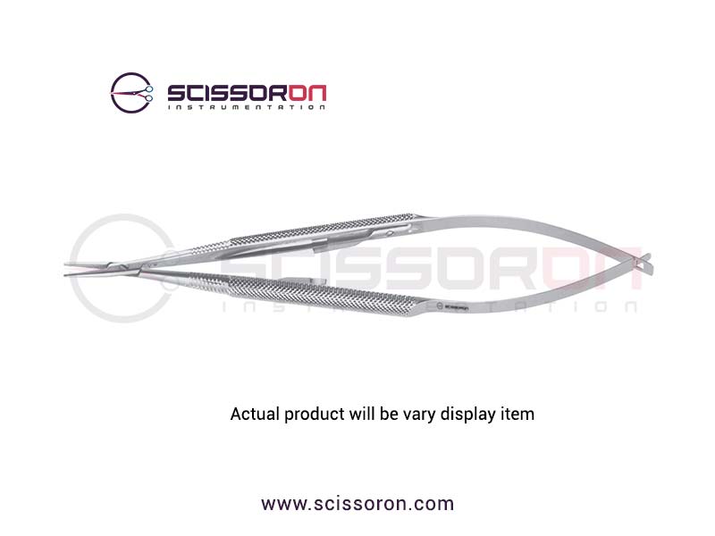 Reill Microsurgical Needle Holder Smooth Jaws Handle without Lock