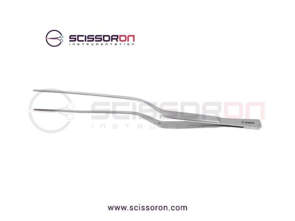 Cushing Dressing Forceps Straight Jaws with Bayonet Shape Handle