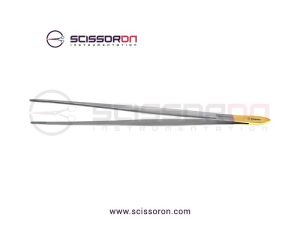 Cushing Dressing Forceps TC Insert Straight Jaws