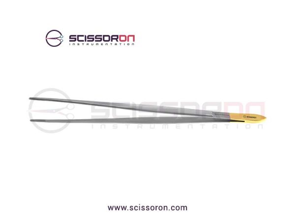 Cushing Dressing Forceps TC Insert Straight Jaws