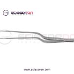 Gerald Dressing Forceps Straight Jaws with Bayonet Handle