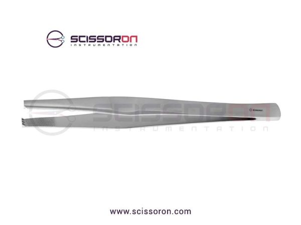 Lane Tissue Forceps 3x4 Teeth End with Plain Handle