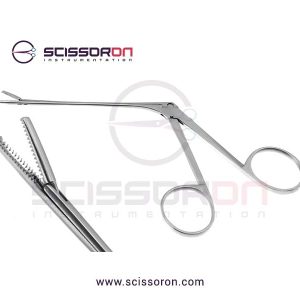 Noyes Ear Tissue Forceps with 1x2 Teeth End
