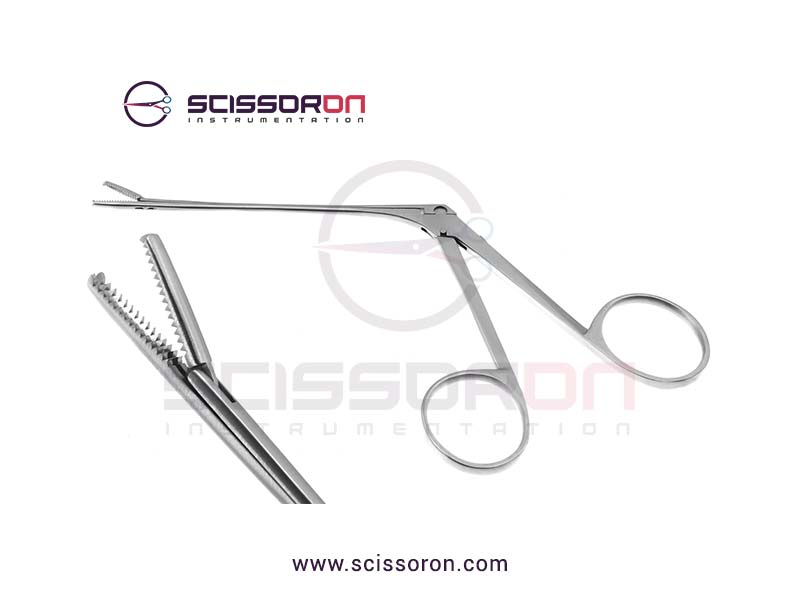 Noyes Ear Tissue Forceps with 1x2 Teeth End