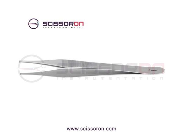 Jefferson Tissue Forceps with 1x2 Teeth End