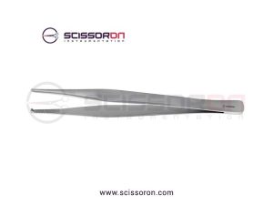 Lane Tissue Forceps 1x2 Teeth End with Plain Handle
