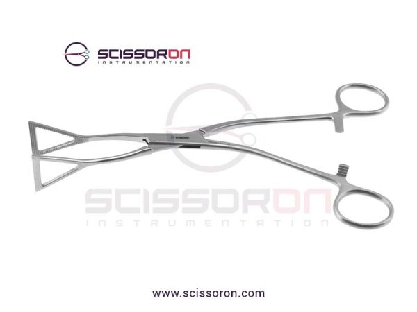Lovelace Lung Grasping Forceps Straight Triangle Jaws