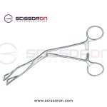 Lovelace Lung Grasping Forceps Angled Triangle Jaws