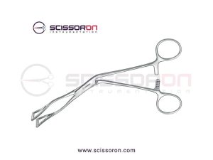 Lovelace Lung Grasping Forceps Angled Triangle Jaws