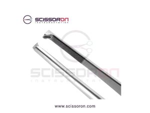 Oehler Tissue Forceps 1x2 Teeth End with TC Serrated Platform